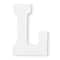 9" White MDF Whimsy Letter by Make Market®